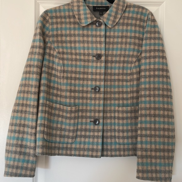 Like New Talbots plaid wool blazer - Picture 3 of 3